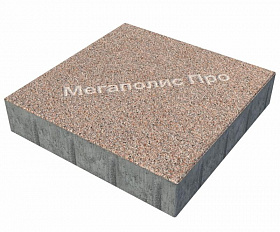 Тротуарная плитка Фабрика Готика Квадрат 400х400х80 мм Сильвер 1