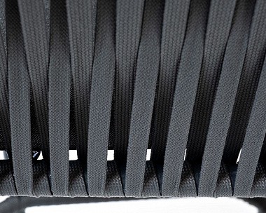 Плетеный стул барный Бордо 4SIS из роупа (веревки), цвет темно-серый