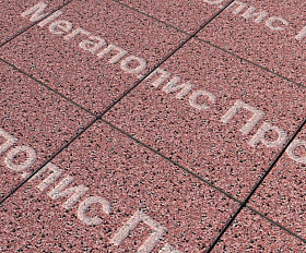 Тротуарные плиты Выбор Квадрат Б.1.К.8 300х300х80 мм Стоунмикс Красный с черным