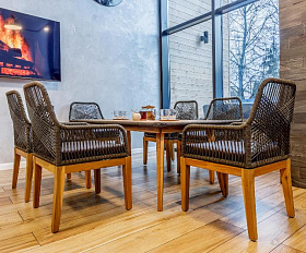 Комплект Chloe с кофейным столом Royal Family из дерева, цвет серый