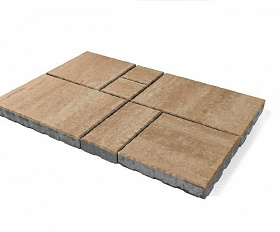 Тротуарная плитка Braer Патио 60 мм, ColorMix, цвет Плато