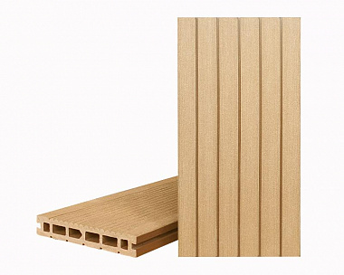 Террасная доска Террапол КЛАССИК пустотелая с пазом 4000 или 3000х147х24 мм, цвет Дуб Севилья