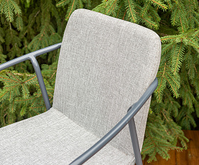 Марокко кофейный комплект из алюминия, цвет темно-серый