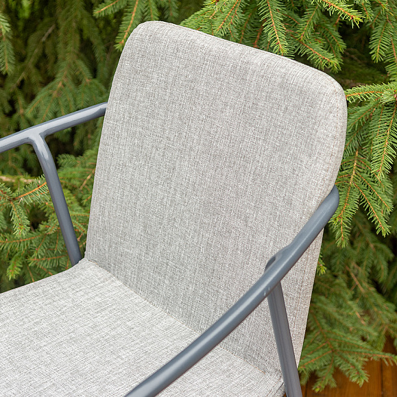 Марокко кофейный комплект из алюминия, цвет темно-серый фото 6