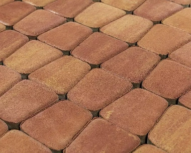 Тротуарная плитка Braer Классико круговая 60 мм, ColorMix Рассвет
