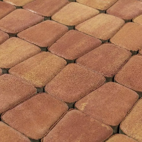Тротуарная плитка Braer Классико круговая 60 мм, ColorMix Рассвет фото 6
