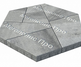 Тротуарная плитка Выбор Оригами Б.4.Фсм.8 80 мм Искусственный камень Шунгит