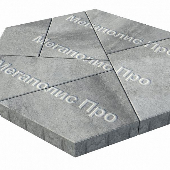 Тротуарная плитка Выбор Оригами Б.4.Фсм.8 80 мм Искусственный камень Шунгит фото 2