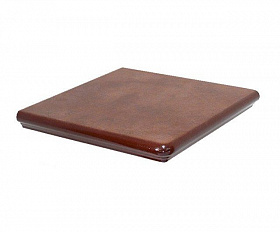 Клинкерная ступень угловая флорентийская Interbau Nature Art 114 Cognac Braun 320*320*9,5 мм R10