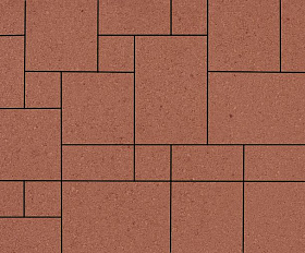 Тротуарная плитка 342 Механический завод Вилла 80 мм Красный