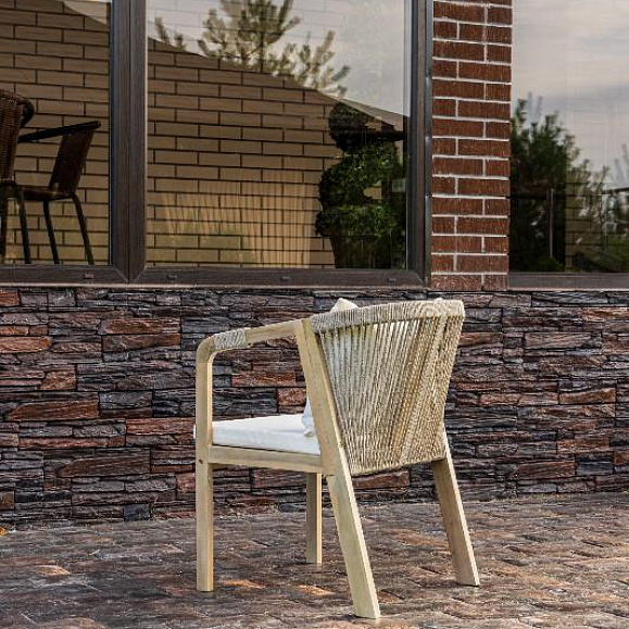 Обеденное кресло Michelle Royal Family из дерева, цвет бежевый фото 4