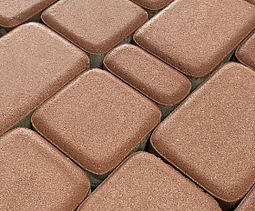 Тротуарная плитка Koldiz Старый город 50 мм Моно Бордовый