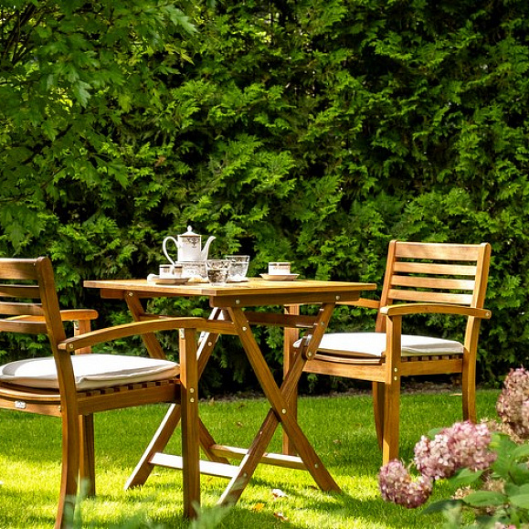 Кофейный комплект из акации КАРО с высоким столом Joygarden фото 3