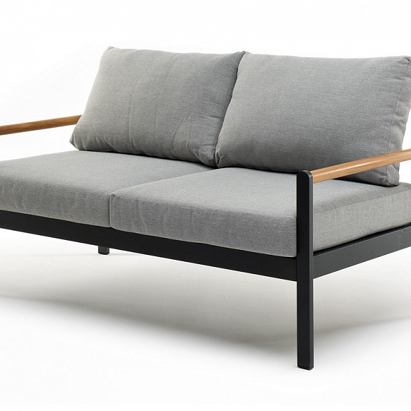 Диван из алюминия MAYA 2-х местный темный графит Joygarden фото 1