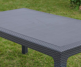 Обеденный стол July Royal Family из пластика, цвет графит