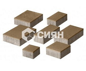 Тротуарная плитка Сиян Мультиформат П19-7 70 мм Горчица