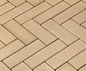 Тротуарная плитка 342 механический завод Паркет 240x80x60мм Бежевый