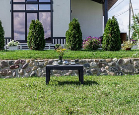 Лаунж стол Lana Royal Family из пластика, цвет графит