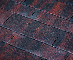 Тротуарная плитка Выбор Паркет мультиформатный Б.9.Псм.8 80 мм Листопад Клинкер