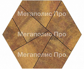 Тротуарная плитка Выбор Оригами Б.4.Фсм.8 80 мм Листопад Гранит Осень