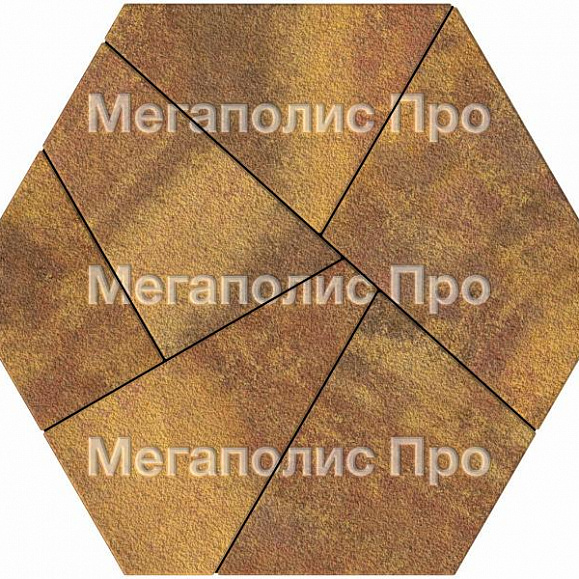 Тротуарная плитка Выбор Оригами Б.4.Фсм.8 80 мм Листопад Гранит Осень фото 3