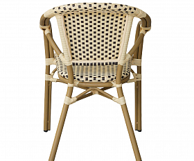 Кабри плетеный стул из искусственного ротанга, цвет бежево-коричневый