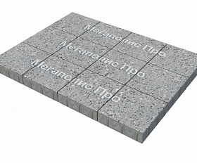 Тротуарная плитка Фабрика Готика Квадрат 300х300х60 мм Галенит FINERRO