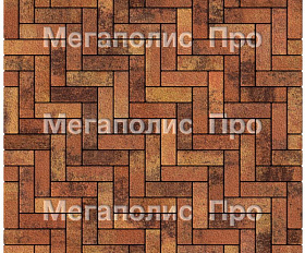 Тротуарная плитка Выбор Паркет Б.4.П.6 Листопад Гранит Саванна