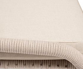 Обеденная группа Малага 4SIS на 4 персоны со стульями "Милан", каркас белый, роуп бежевый