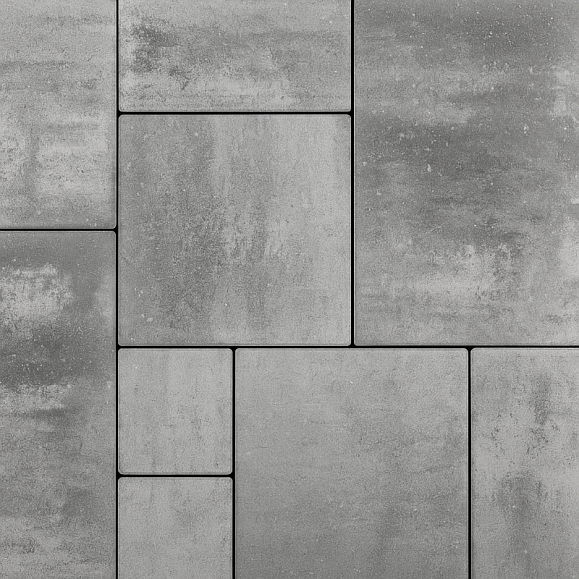 Тротуарная плитка Выбор Грандо Б.9.Фсм.6 60 мм Искусственный камень Шунгит фото 1