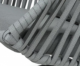 Подвесное кресло Капри 4SIS из искусственного ротанга, цвет серый