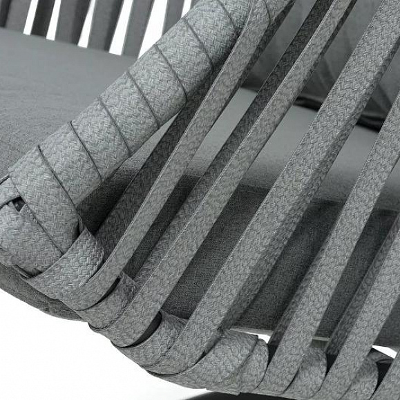 Подвесное кресло Капри 4SIS из искусственного ротанга, цвет серый фото 4