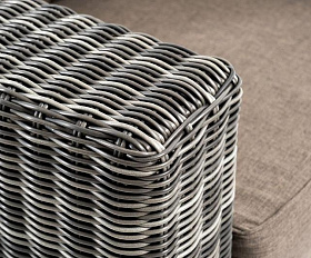 Лаунж-зона Боно 4SIS из искусственного ротанга, цвет графит