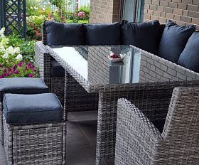 Комплект мебели Zorro Plus Royal Family из искусственного ротанга, цвет серый