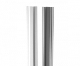 Планка декоративная жалюзи (нащельник) Металлопрофиль Blackout Pe Standart 0,45 RAL9003