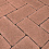 Тротуарная плитка Koldiz Брусчатка 60 мм Моно Бордовый без фаски