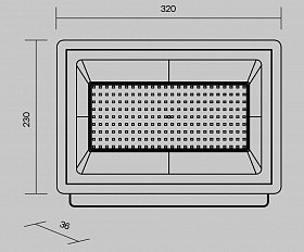 Прожектор Flood 6500К 150Вт IP 65 Maytoni FL001-L150B6K цвет Черный