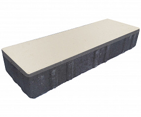 Тротуарная плитка Лидер 40 Паркет 150х450х80 мм Белый