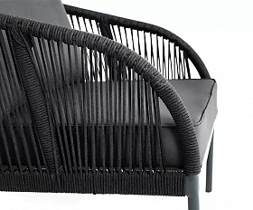 Кресло Канны 4SIS из роупа (веревки), цвет темно-серый