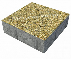 Тротуарная плитка Фабрика Готика Квадрат 200х200х60 мм Голд 4