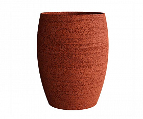 Кашпо Concretika Oval D30 H41 Erosia Coral