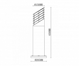 Уличный светильник De Markt Уран 803040401