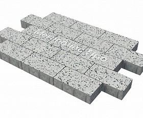 Тротуарная плитка Фабрика Готика Картано 300х150х60 мм Грис Парга FINERRO