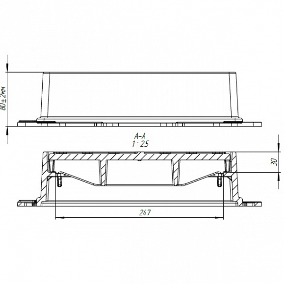 Люк Standartpark квадратный ВЧ ЛК-25-36.08-ВЧ-Ф4.000 фото 4
