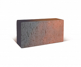 Тротуарная клинкерная брусчатка ЛСР Глазго 200х100х50 мм, темно-красный флешинг