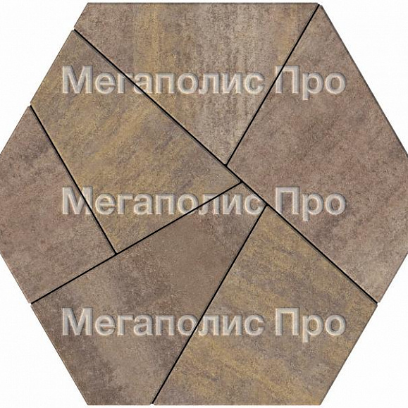 Тротуарная плитка Выбор Оригами Б.4.Фсм.8 80 мм Искусственный камень Плитняк фото 3