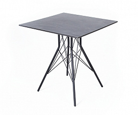 Конте интерьерный стол из HPL 70x70см, цвет серый гранит