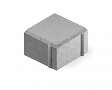 Тротуарная плитка Нобетек Квадрат 4К6ф 100x100x60 Темно-серая