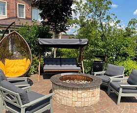 Качели Paris Royal Family с серыми подушками