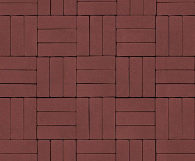 Тротуарная плитка Artstein Паркет 60 мм Красный